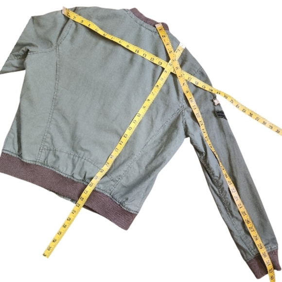BETHANY MOTA x AEROPOSTALE Green Utility Bomber Jacket - Size L - Picture 12 of 16